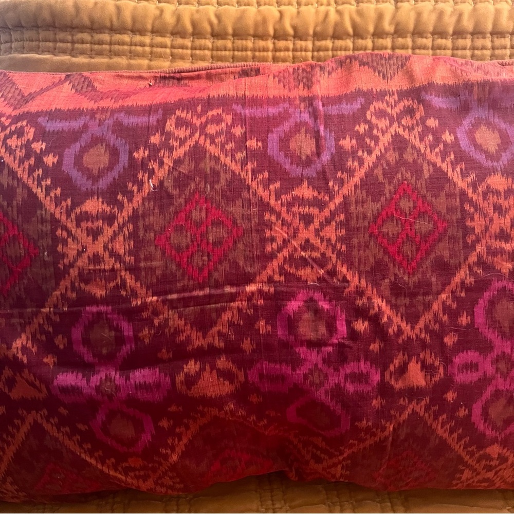 Red and Orange Decorative Pillow Set